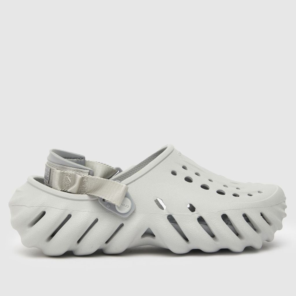 echo clog sandals in light grey