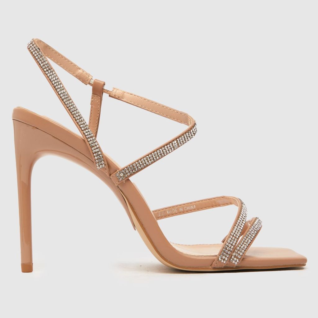 shauna embellished sandal high heels in natural