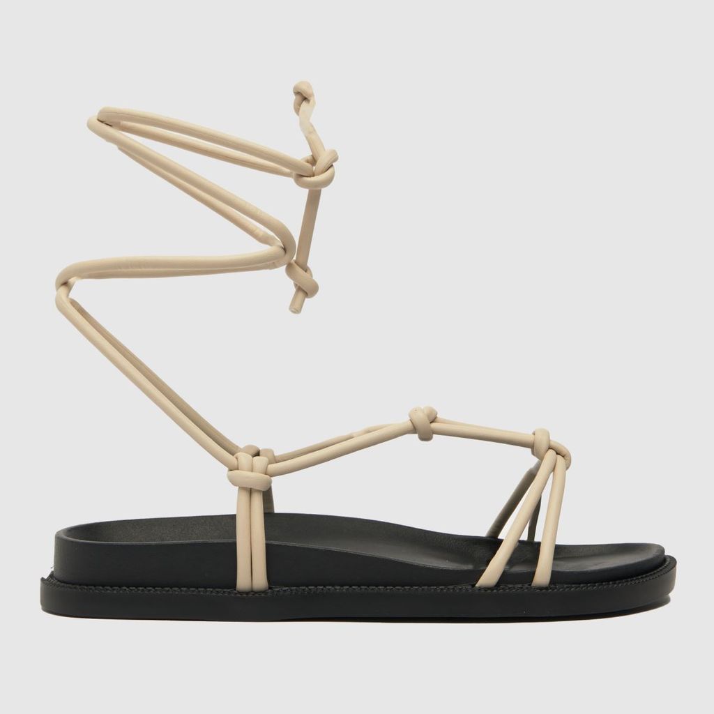 taz ankle tie sandals in natural