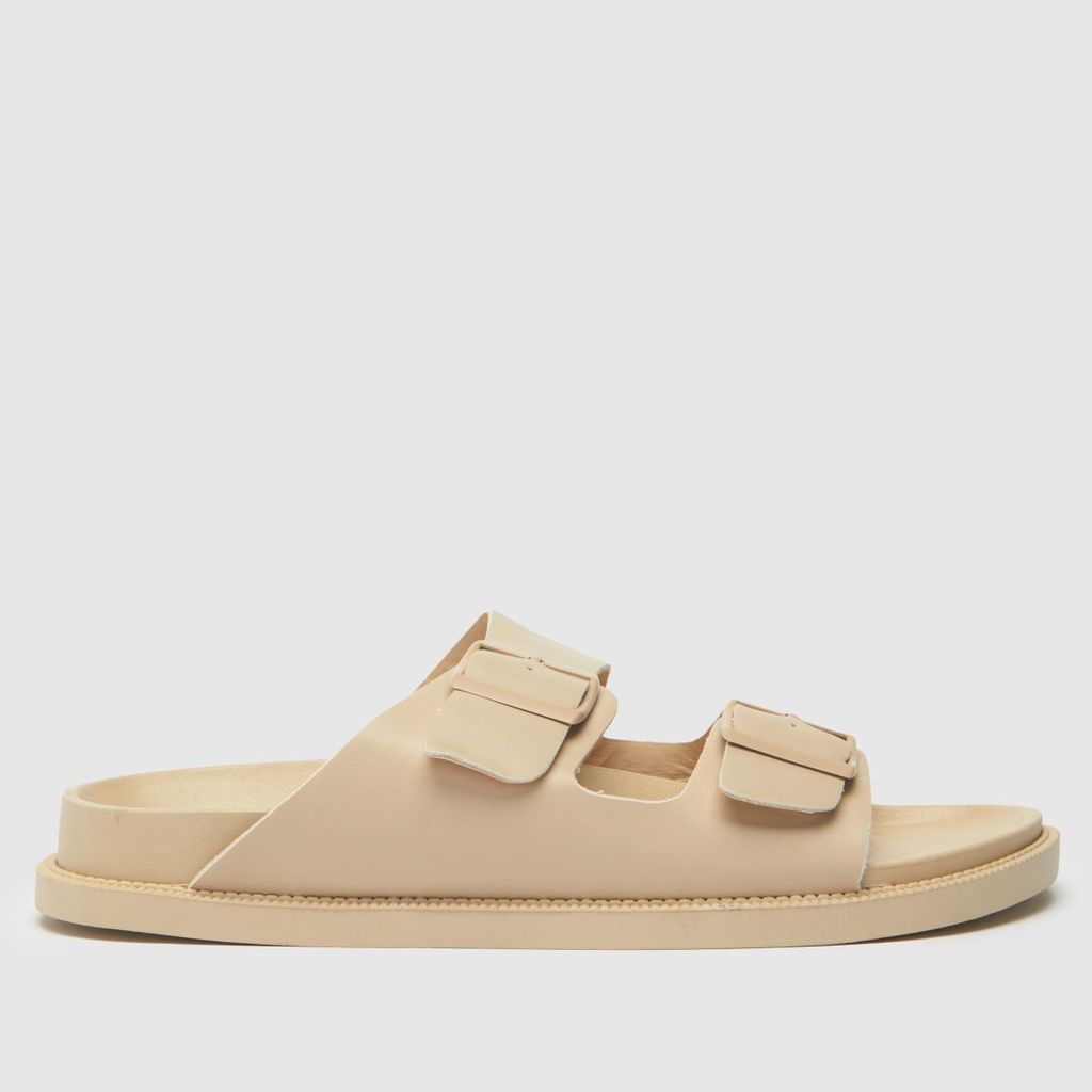 tulsa buckle footbed sandals in natural