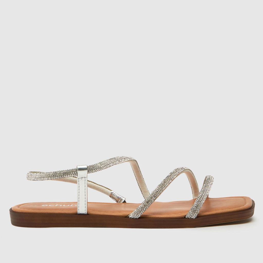 tracey embellished strappy sandals in silver