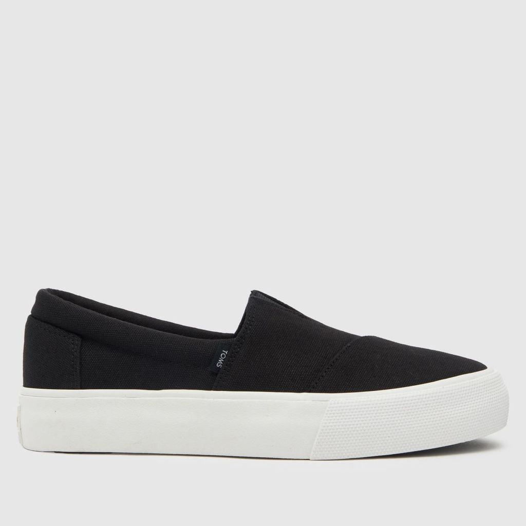 fenix flatform slip on flat shoes in black