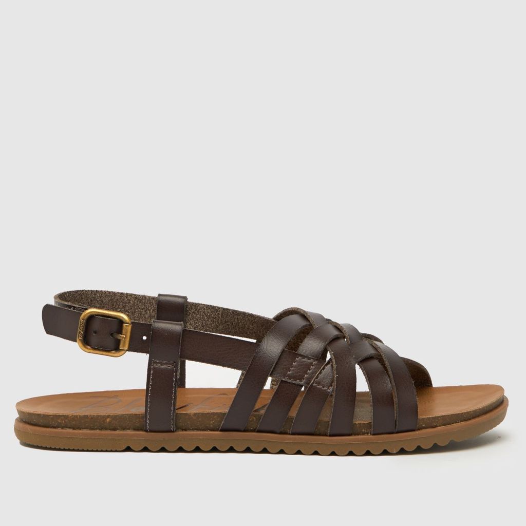 markt vegan sandals in dark brown