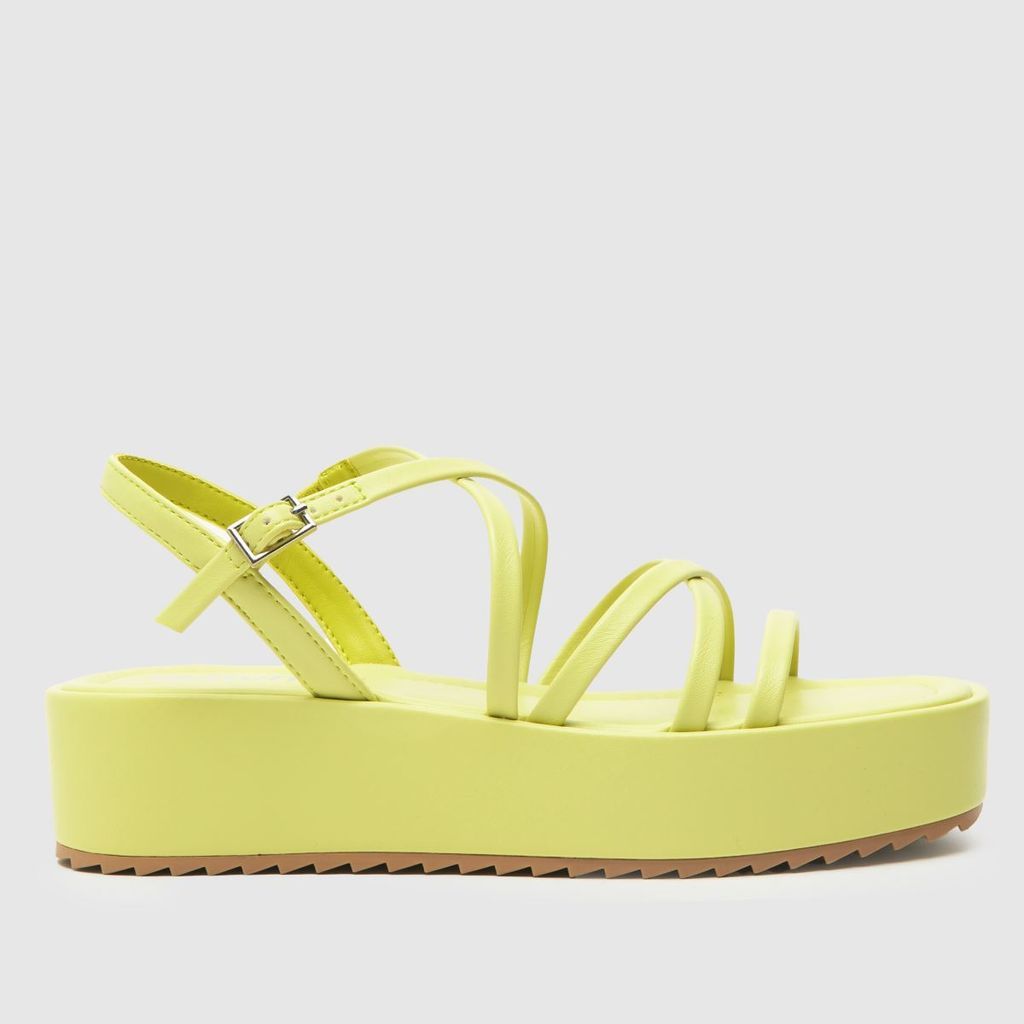 taya strappy sandals in lime