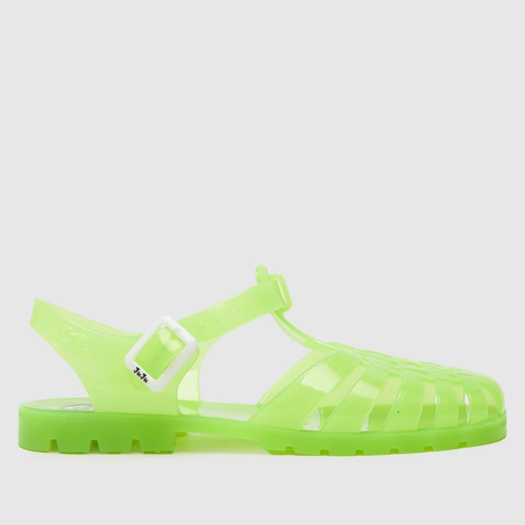 juju reilly basket sandals in lime