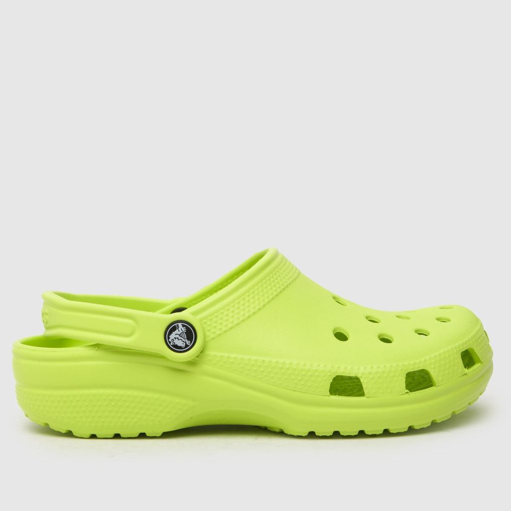 classic clog sandals in lime