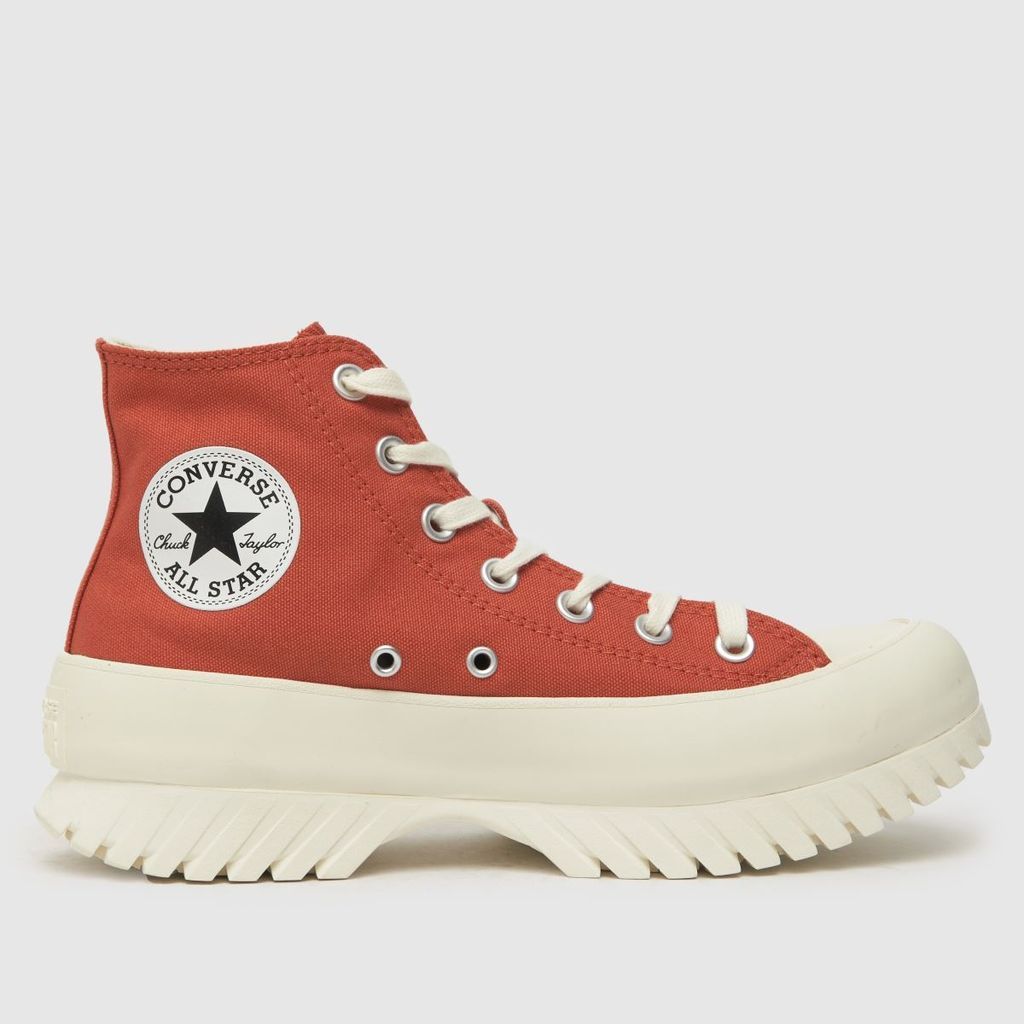 all star lugged 2.0 trainers in red