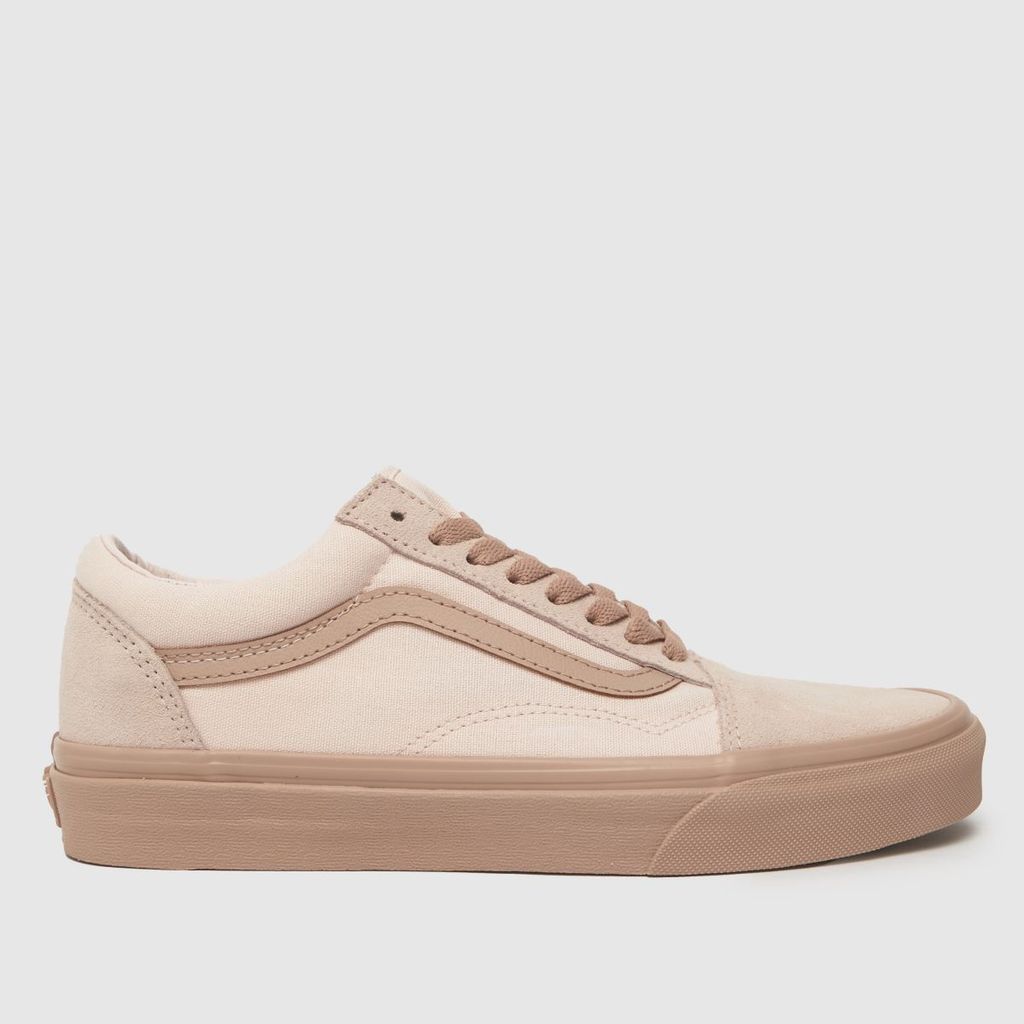old skool trainers in pale pink