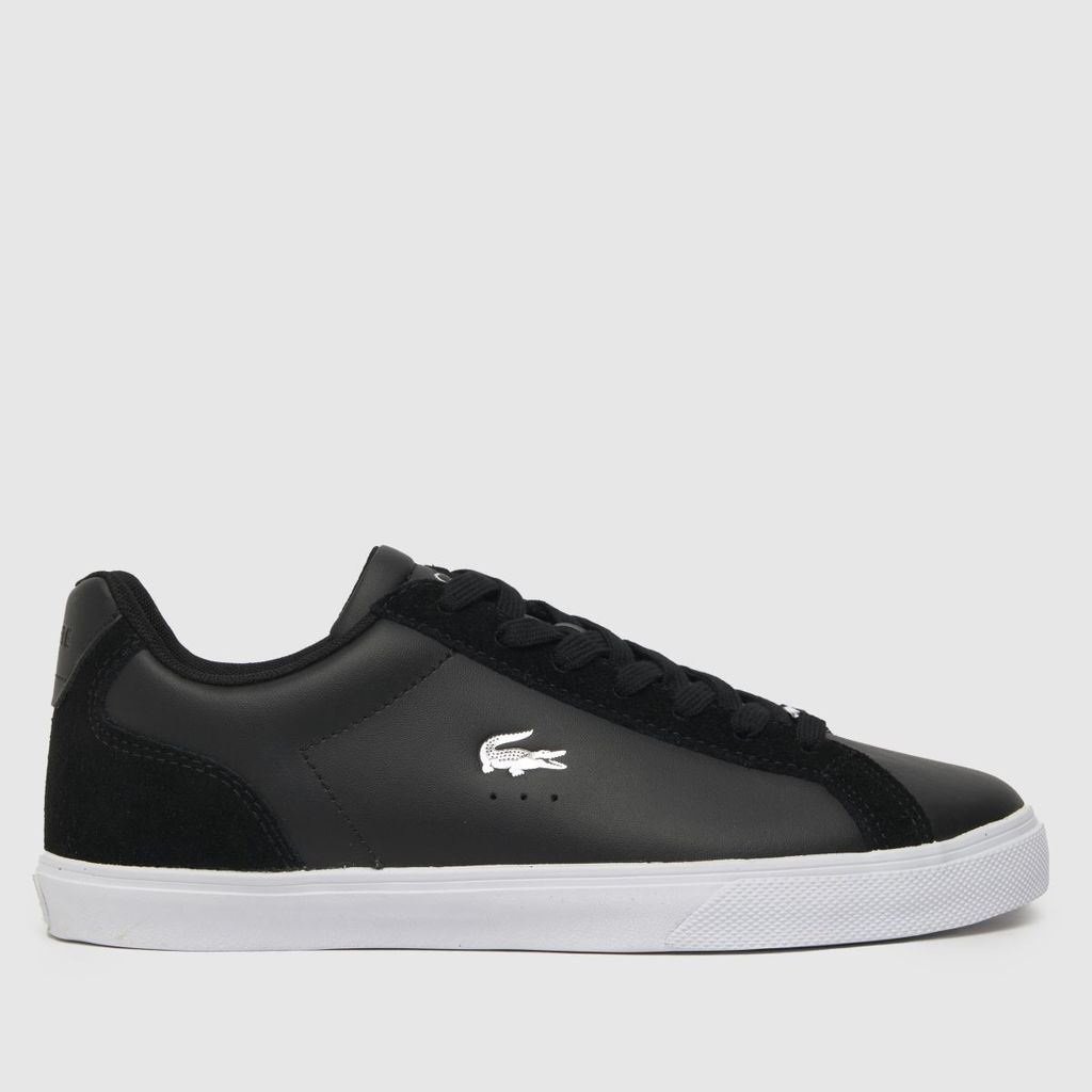lerond pro leather trainers in black & silver