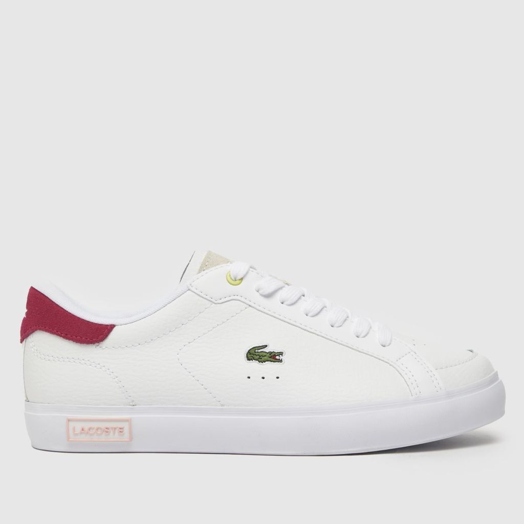 powercourt trainers in white & pink