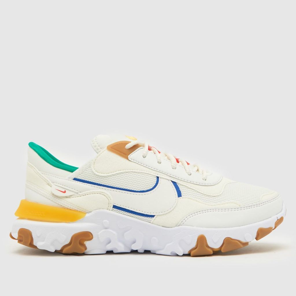 react revision trainers in white multi