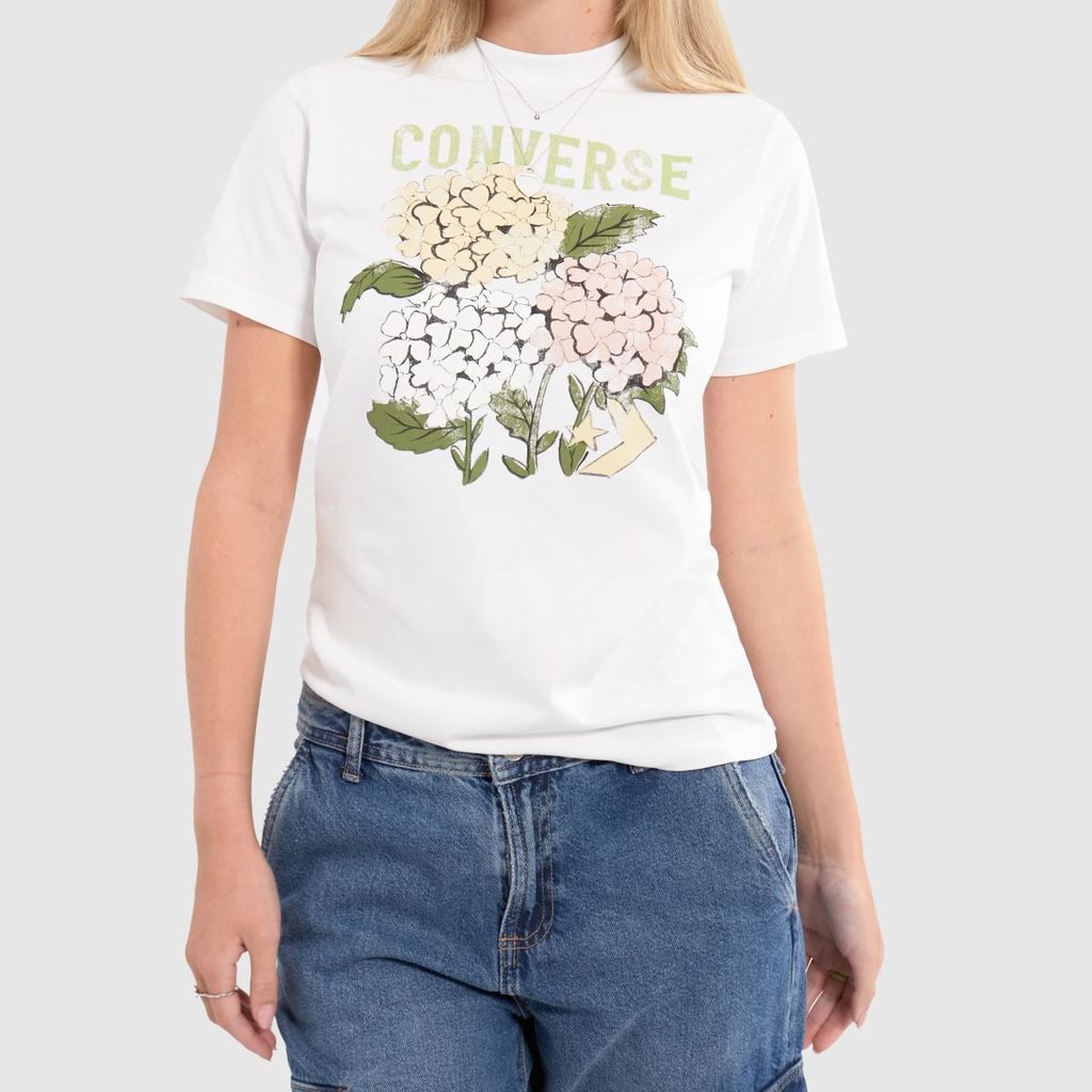 outdoor florals t-shirt in white