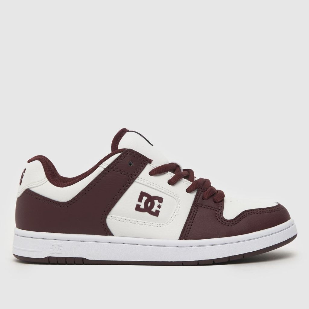 manteca 4 sn trainers in white & burgundy