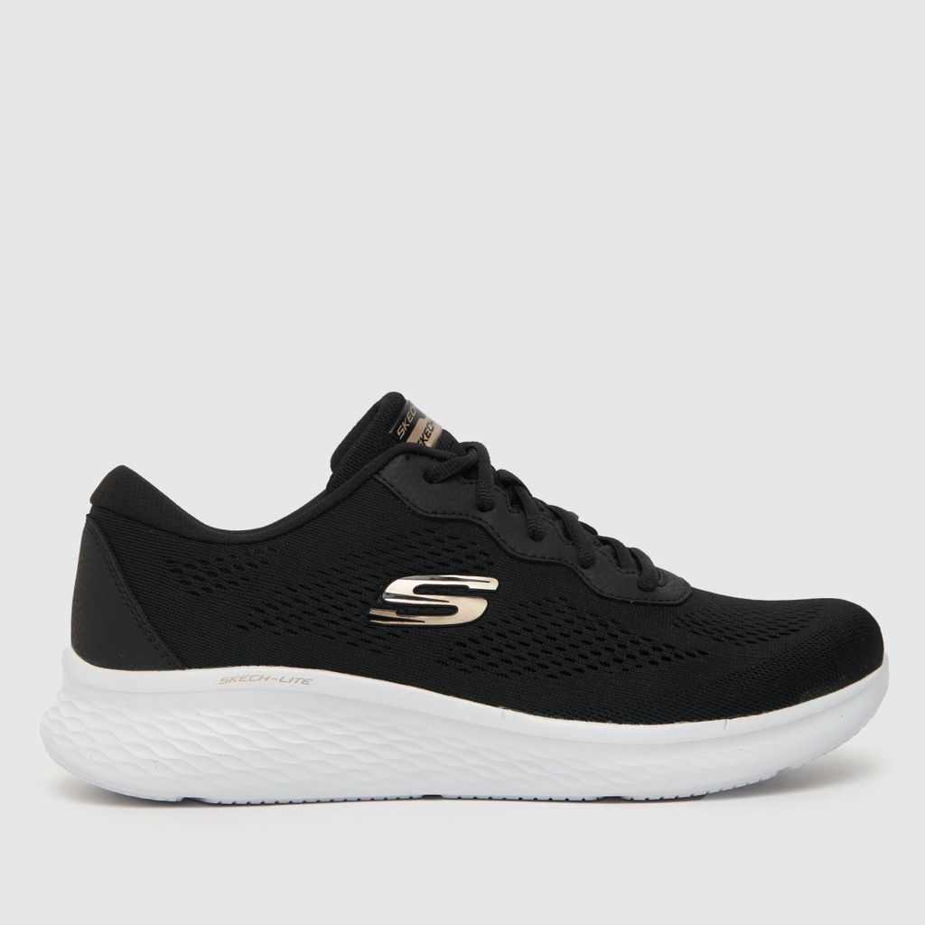 skech-lite pro trainers in black & gold