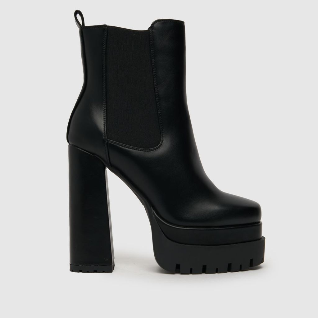 rox heeled chelsea boots in black