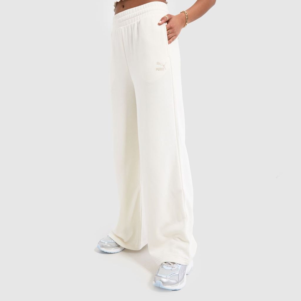 relaxed sweatpants in white
