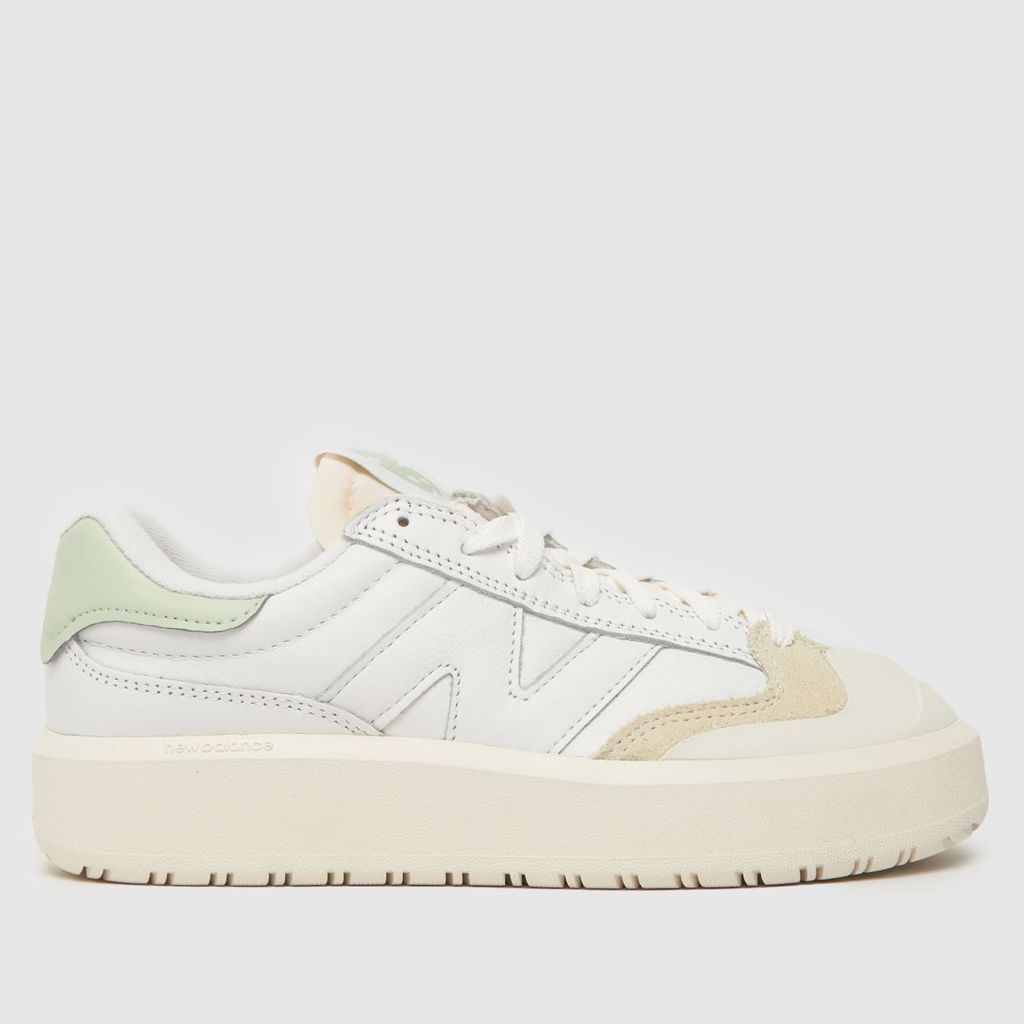 ct302 trainers in white & green