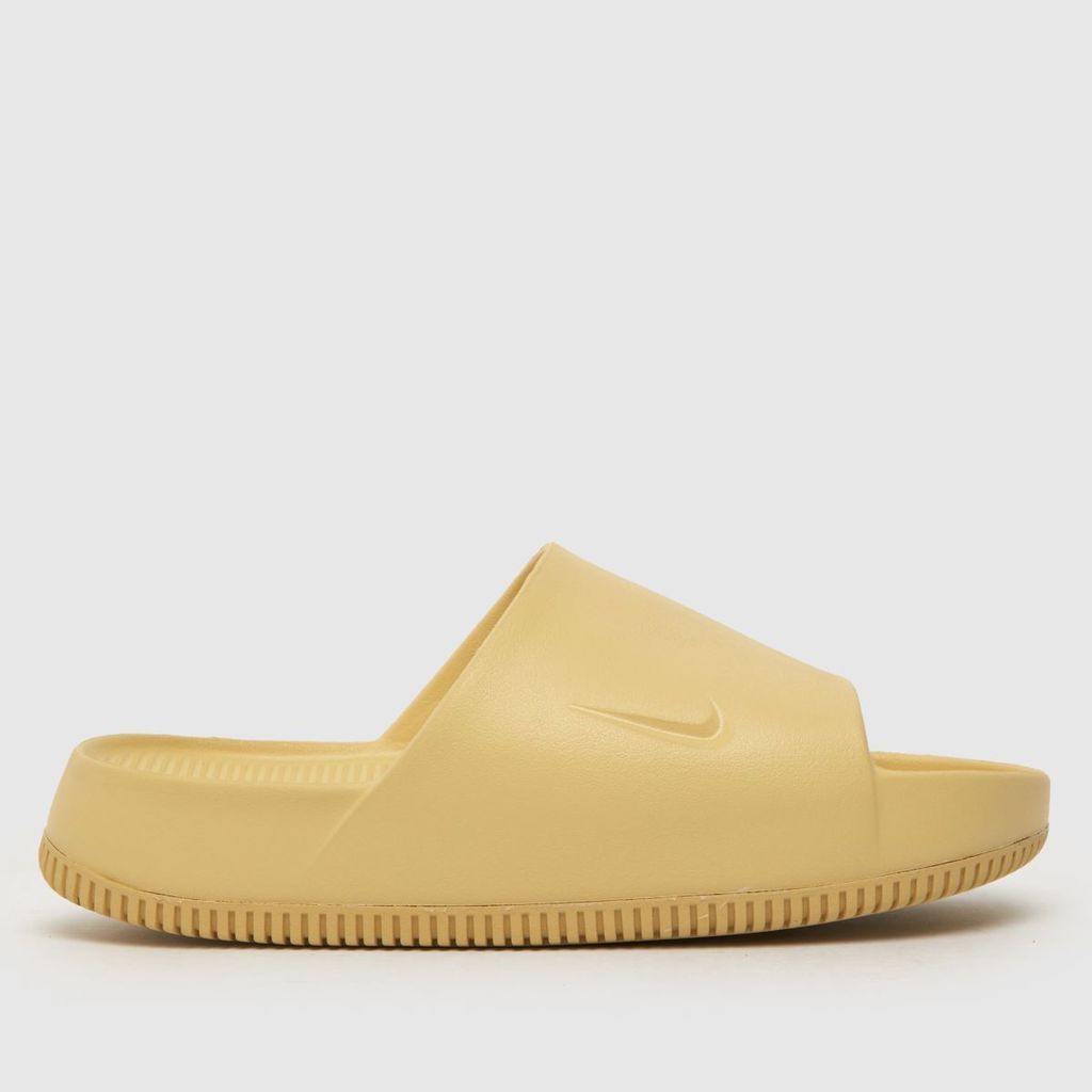 calm slide sandals in beige