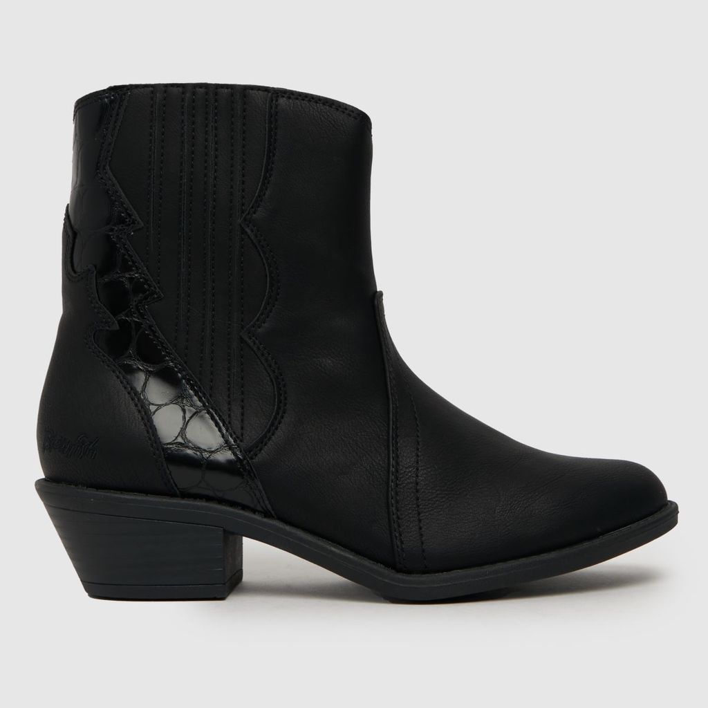 langle vegan western boots in black