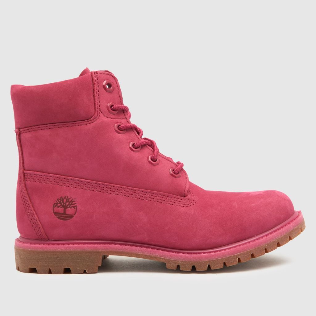 premium 6 inch boots in pink