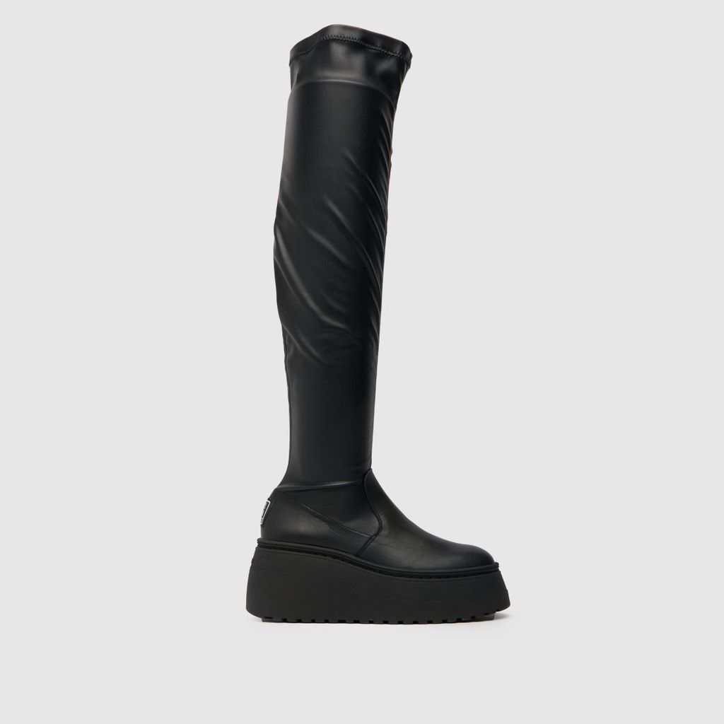 phaeline knee high boots in black