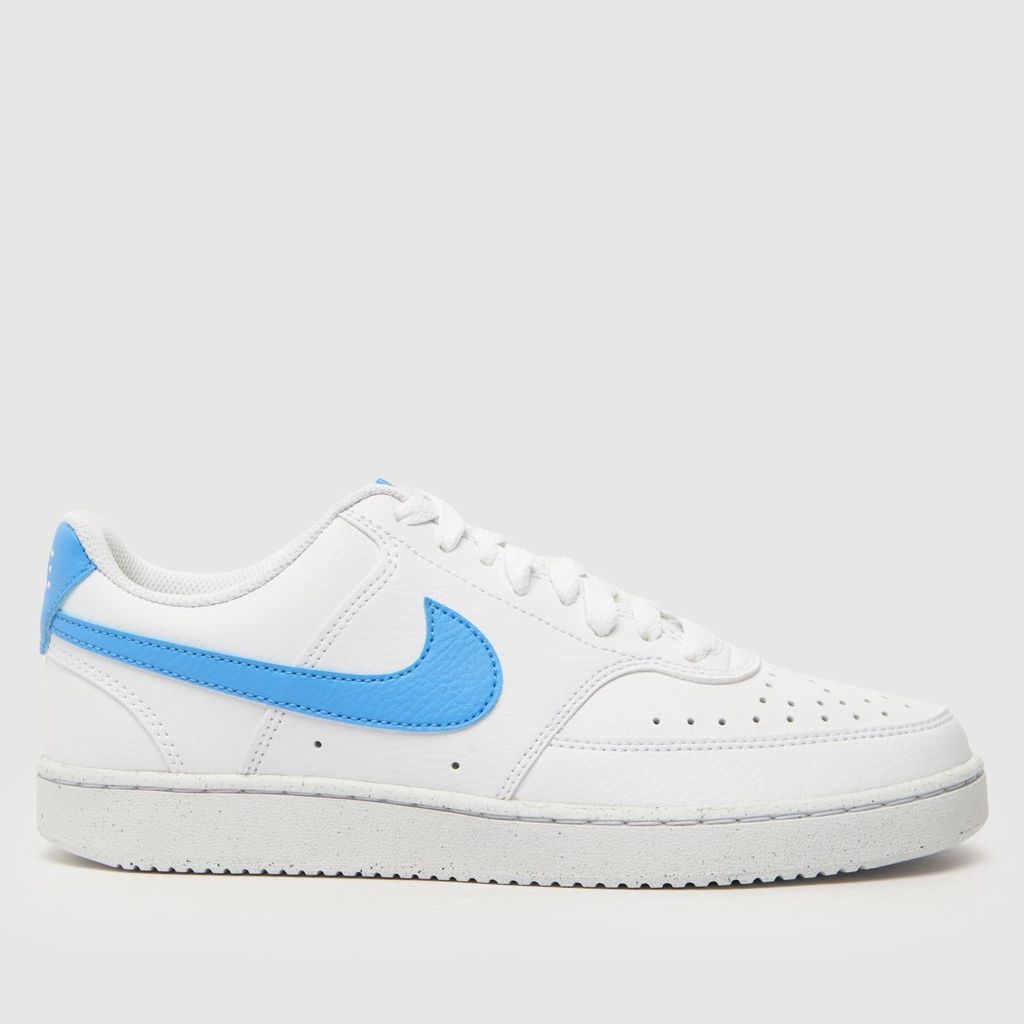 court vision low better trainers in white & blue