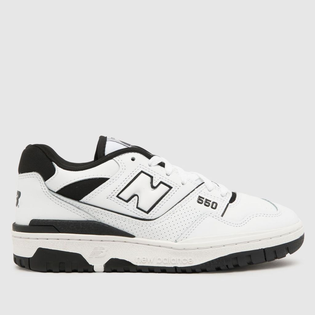 bb550 trainers in white & black