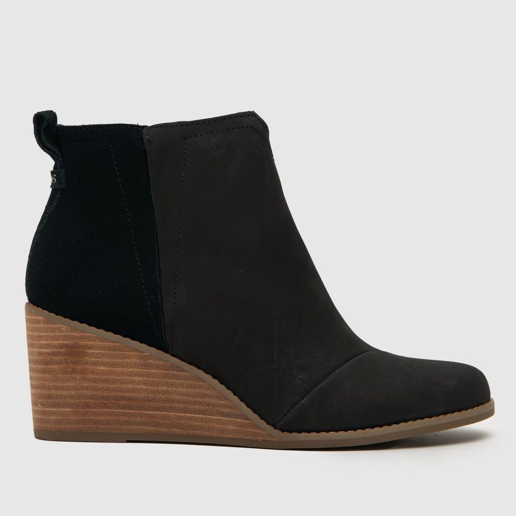 clare wedge boots in black