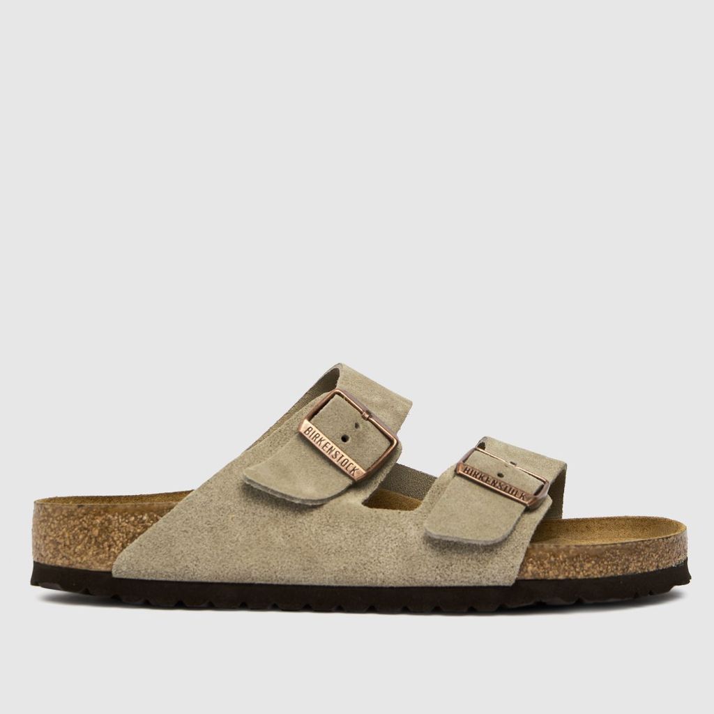 arizona sandals in beige & brown