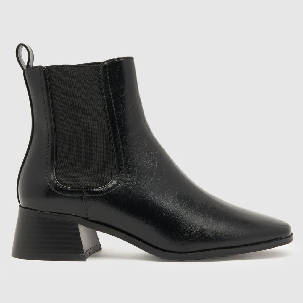 brooke block heel chelsea boots in black