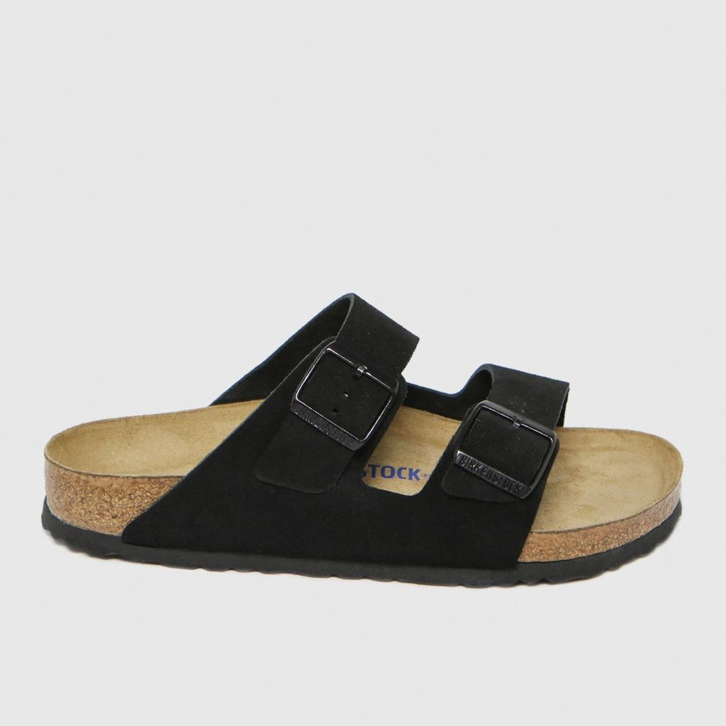 arizona suede sandals in black