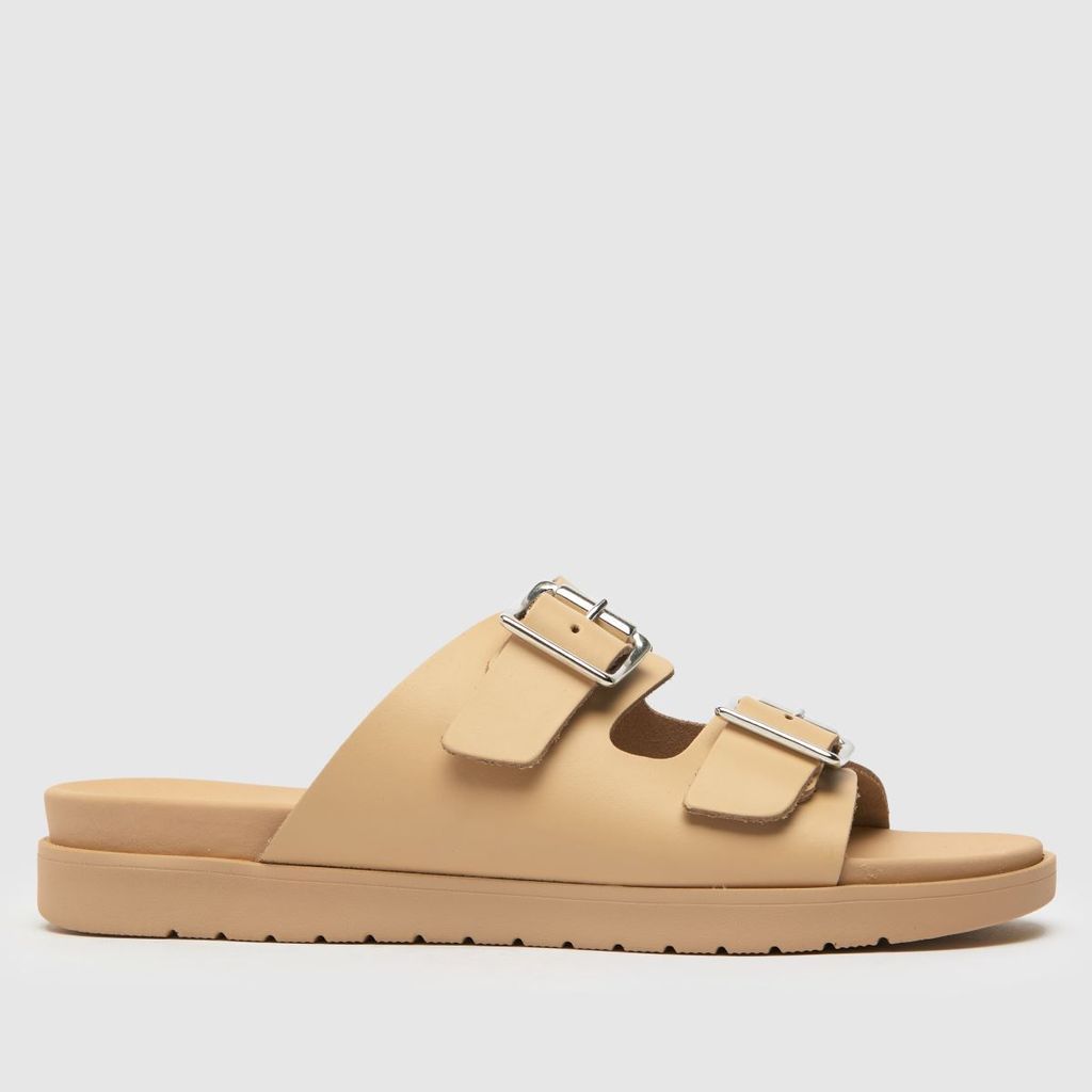 trista buckle footbed sandals in natural