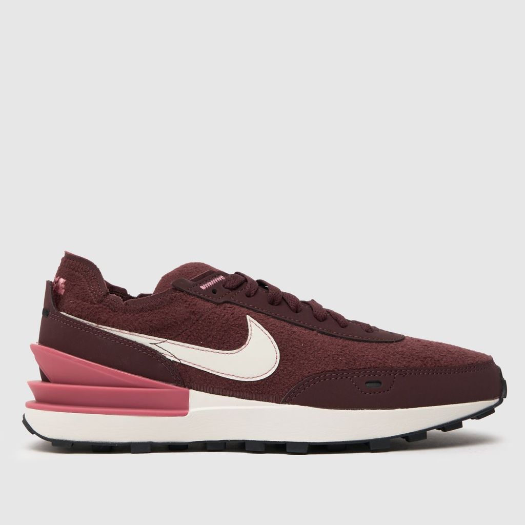 waffle one trainers in burgundy