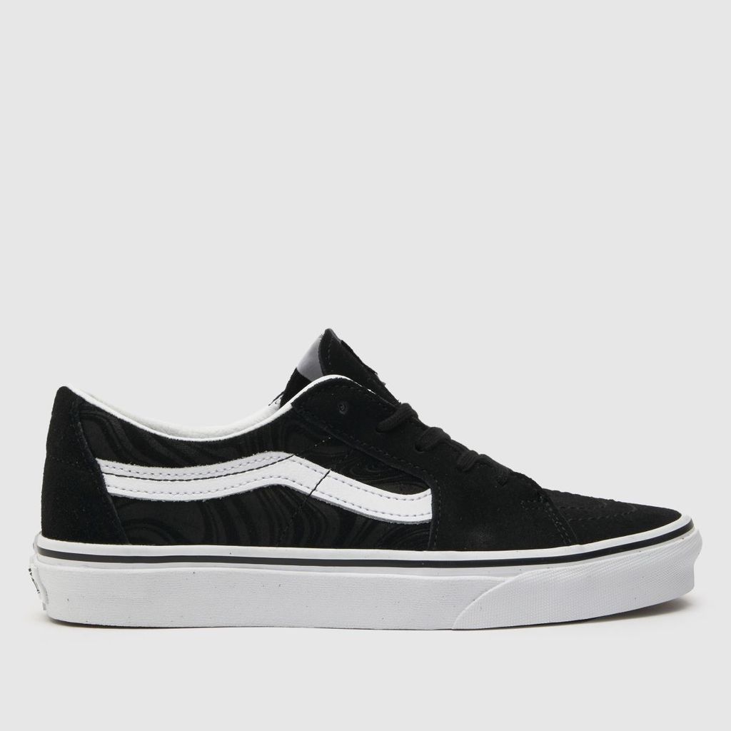 sk8-low trainers in black & white