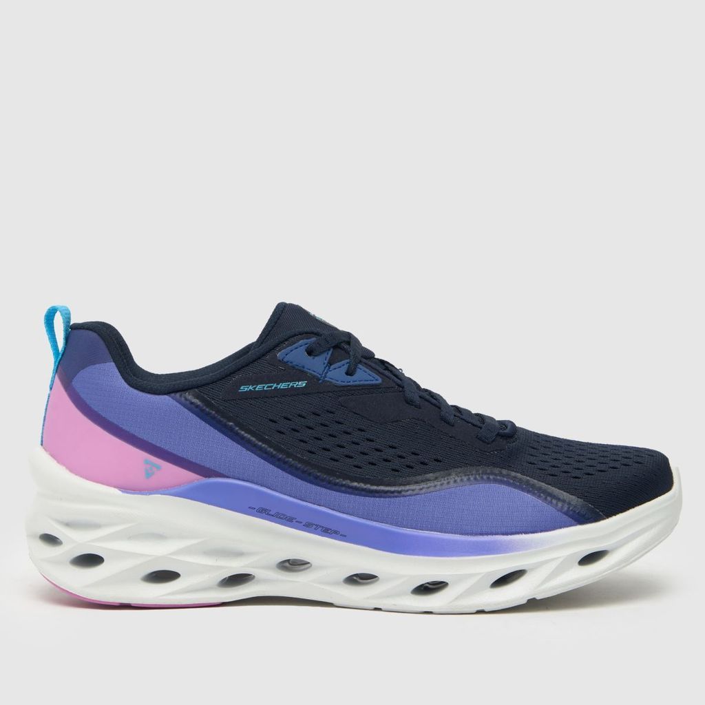 glide step swift trainers in navy & pl blue