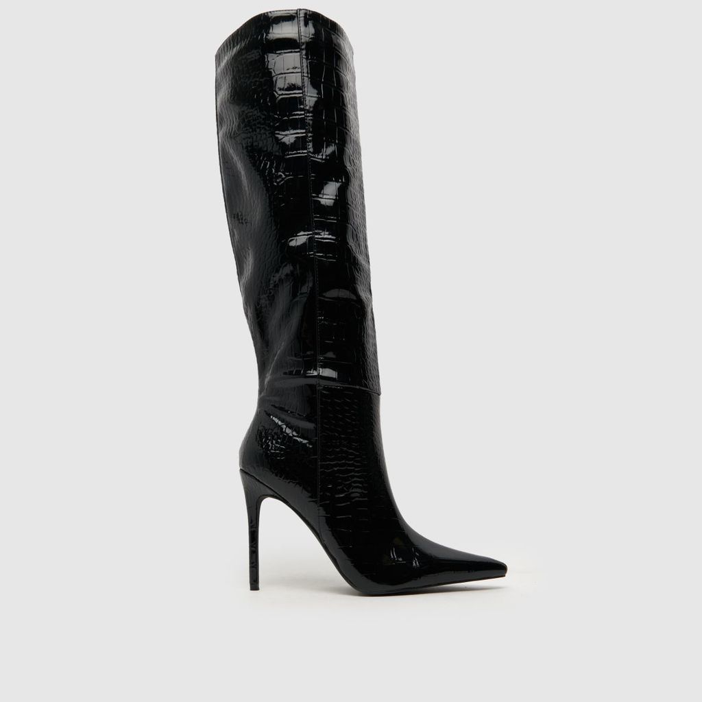 jairo 6 knee high boots in black