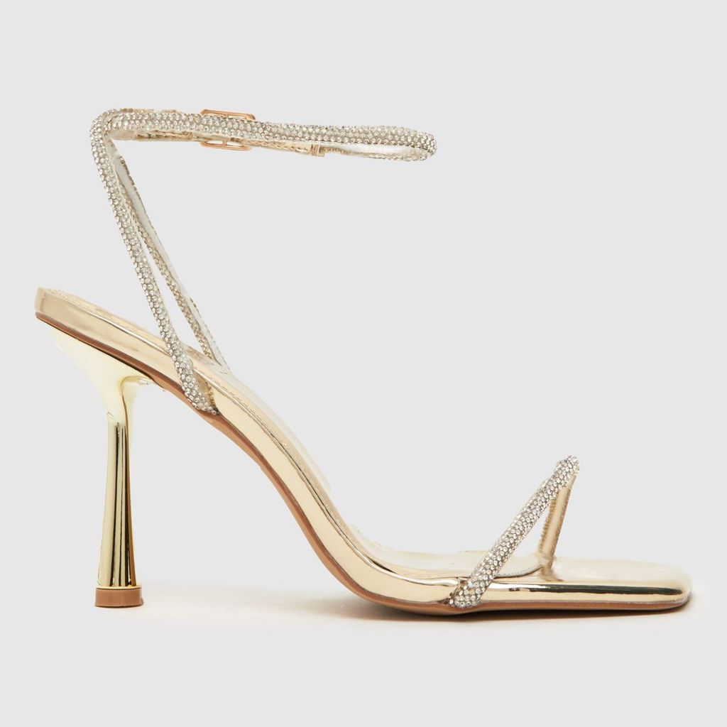santo high heels in gold