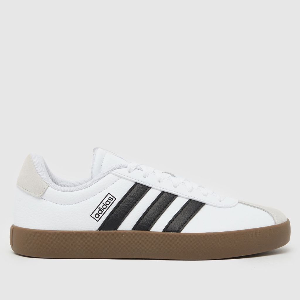 vl court 3.0 trainers in white & black