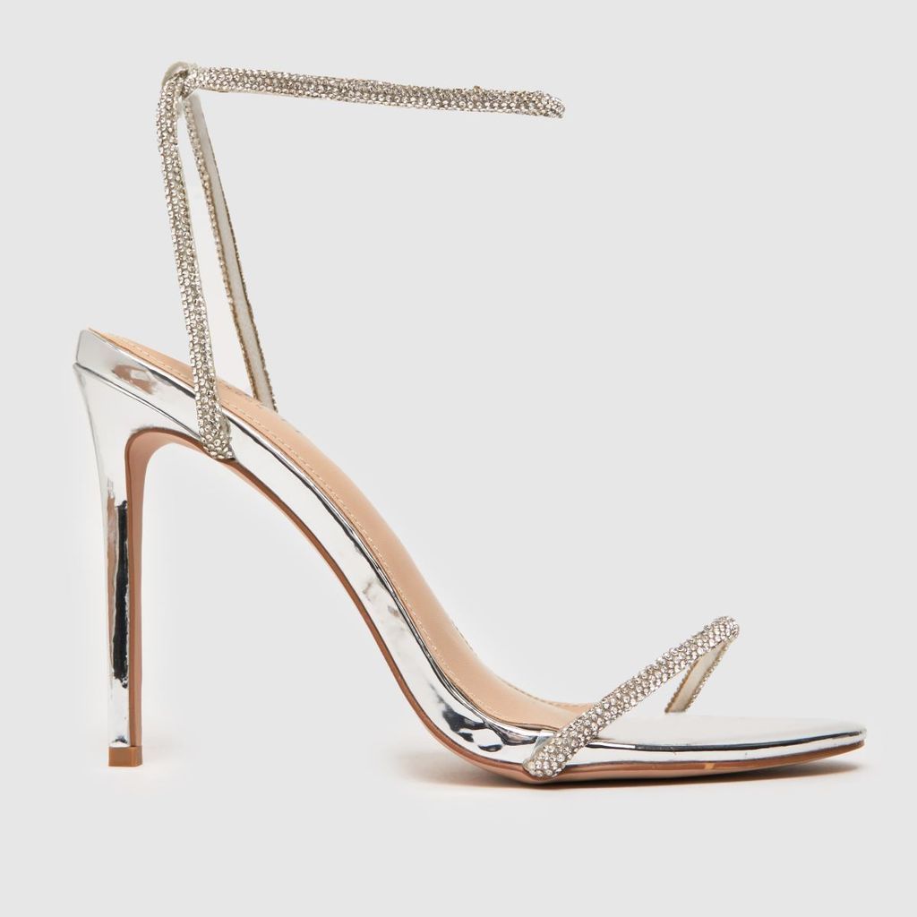 samia stilleto high heels in silver