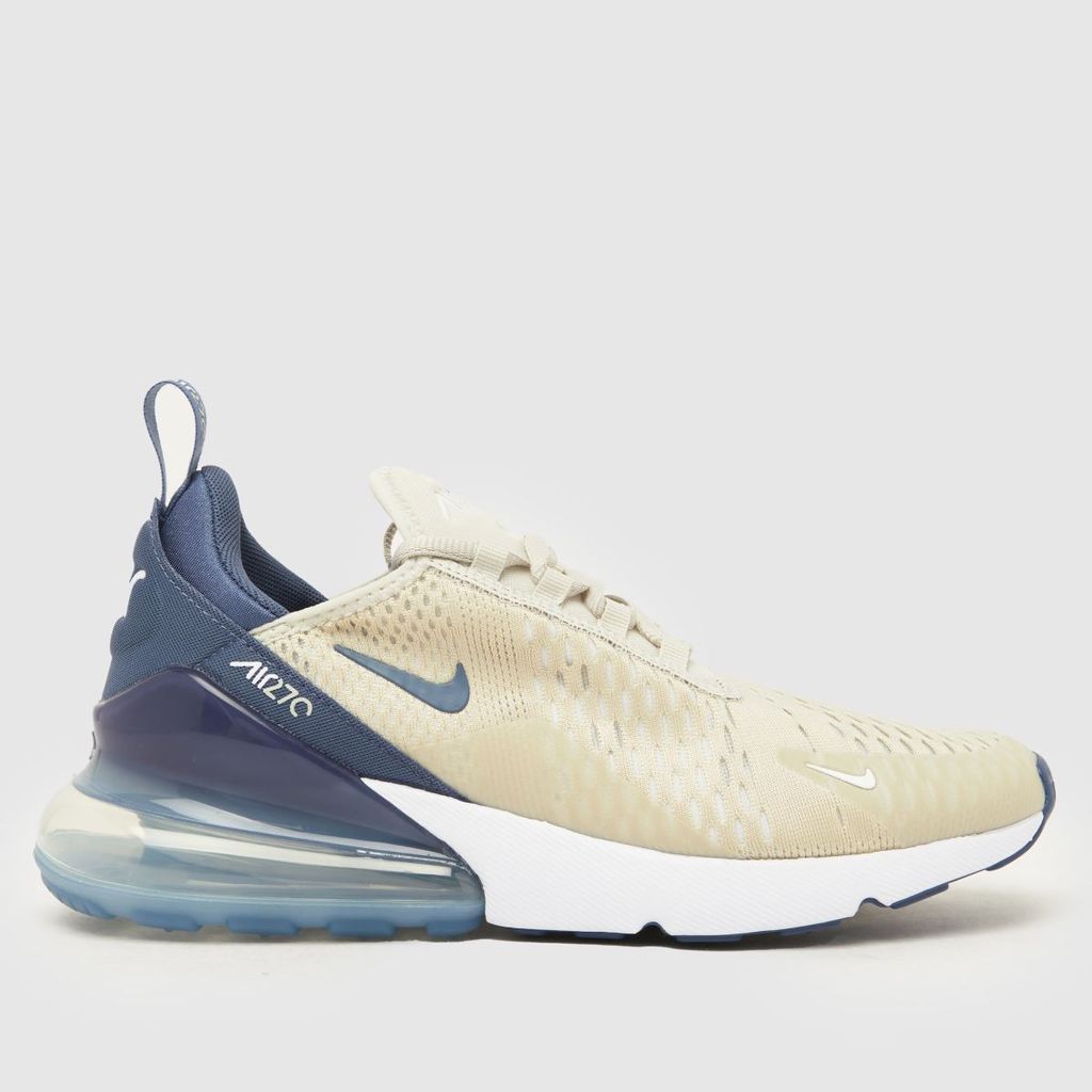 air max 270 trainers in grey & navy