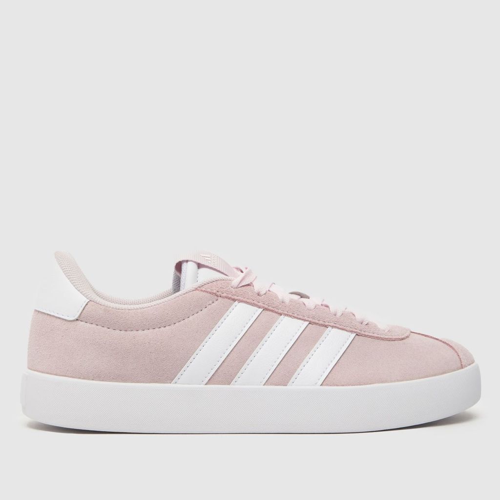 vl court 3.0 trainers in white & pink