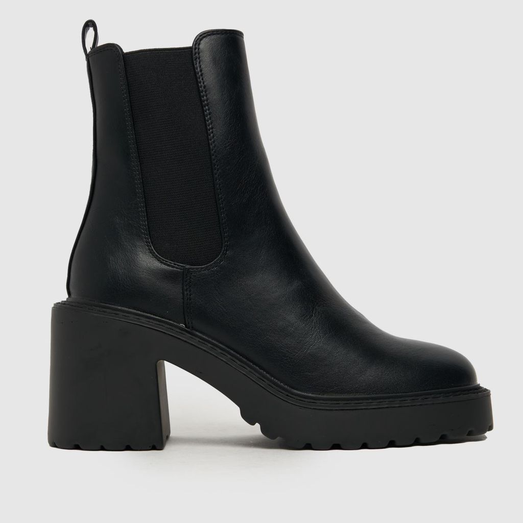 beckett cleated chunky chelsea boots in black
