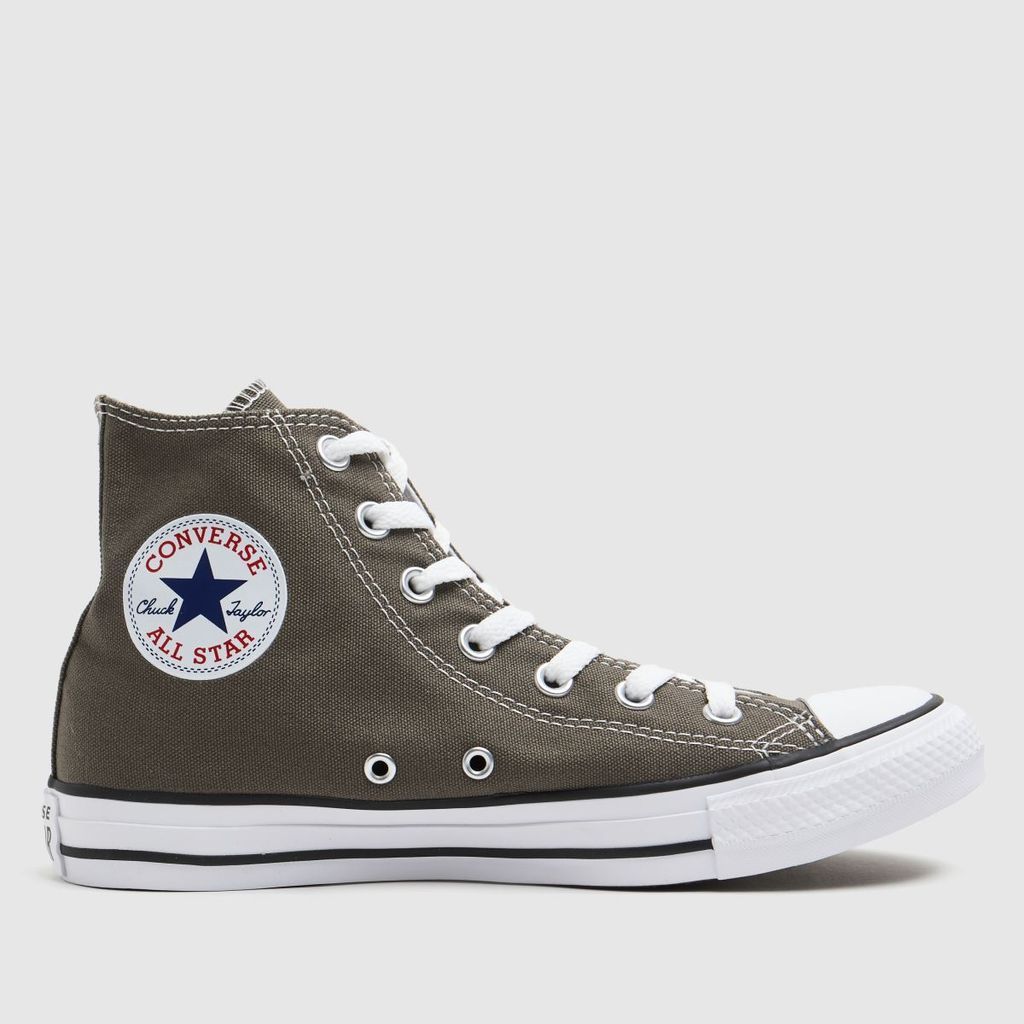 all star hi trainers in grey