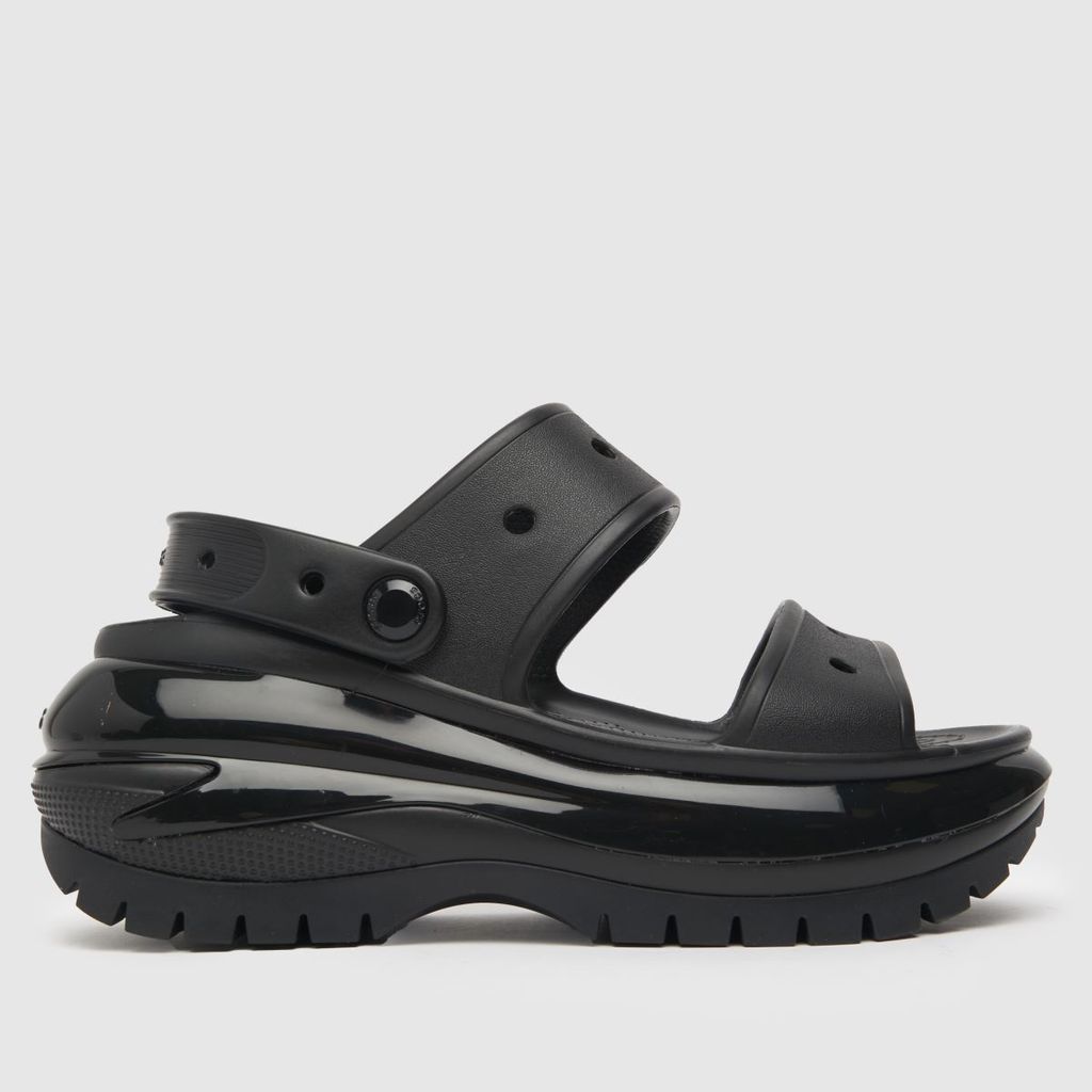 mega crush sandals in black