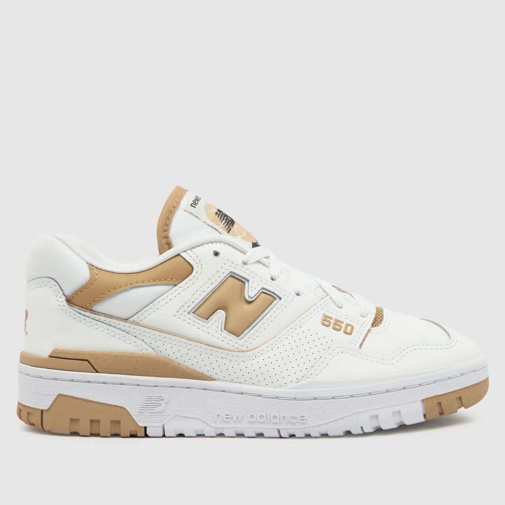 bb550 trainers in white & beige
