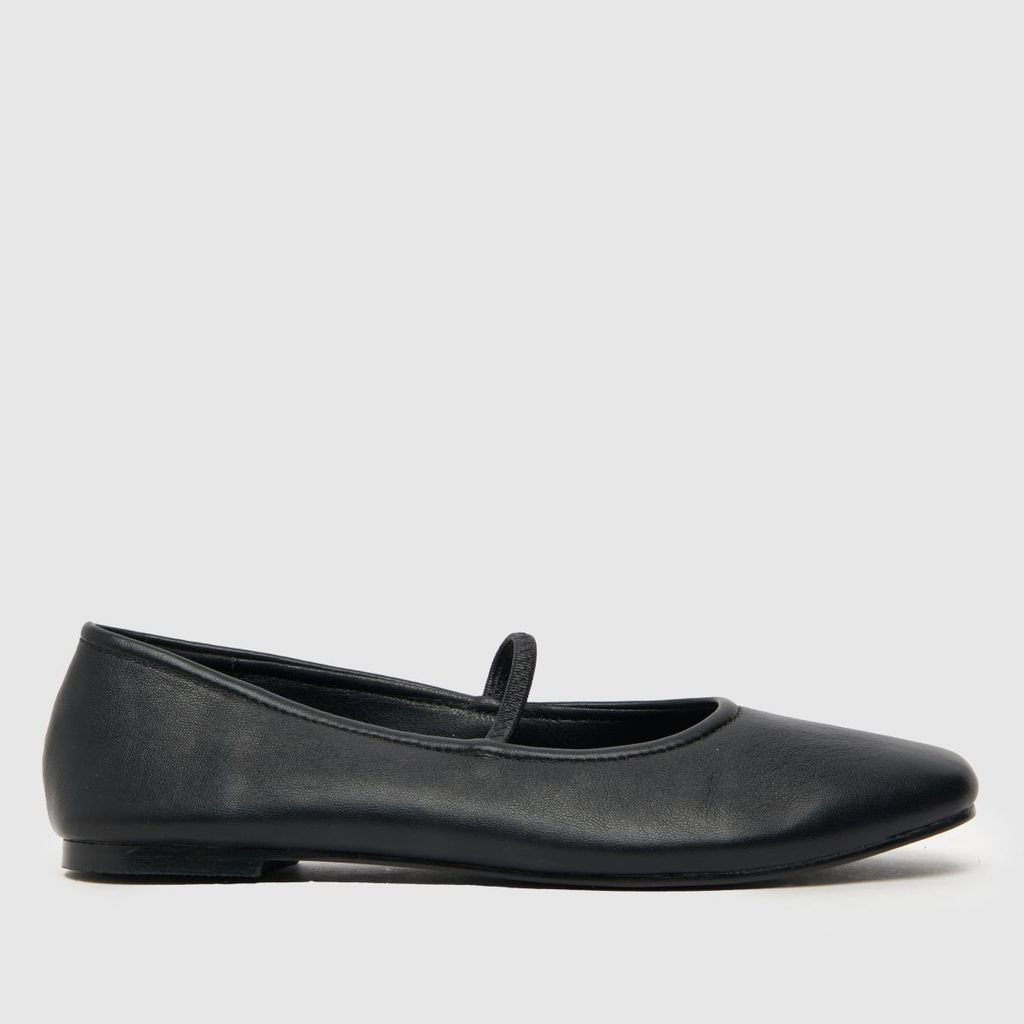 louella mary jane ballerina flat shoes in black