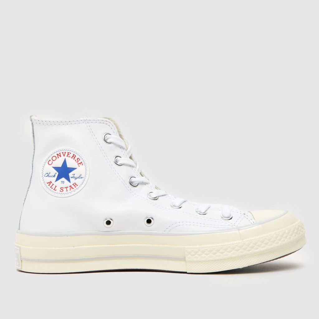 chuck 70 hi leather trainers in white