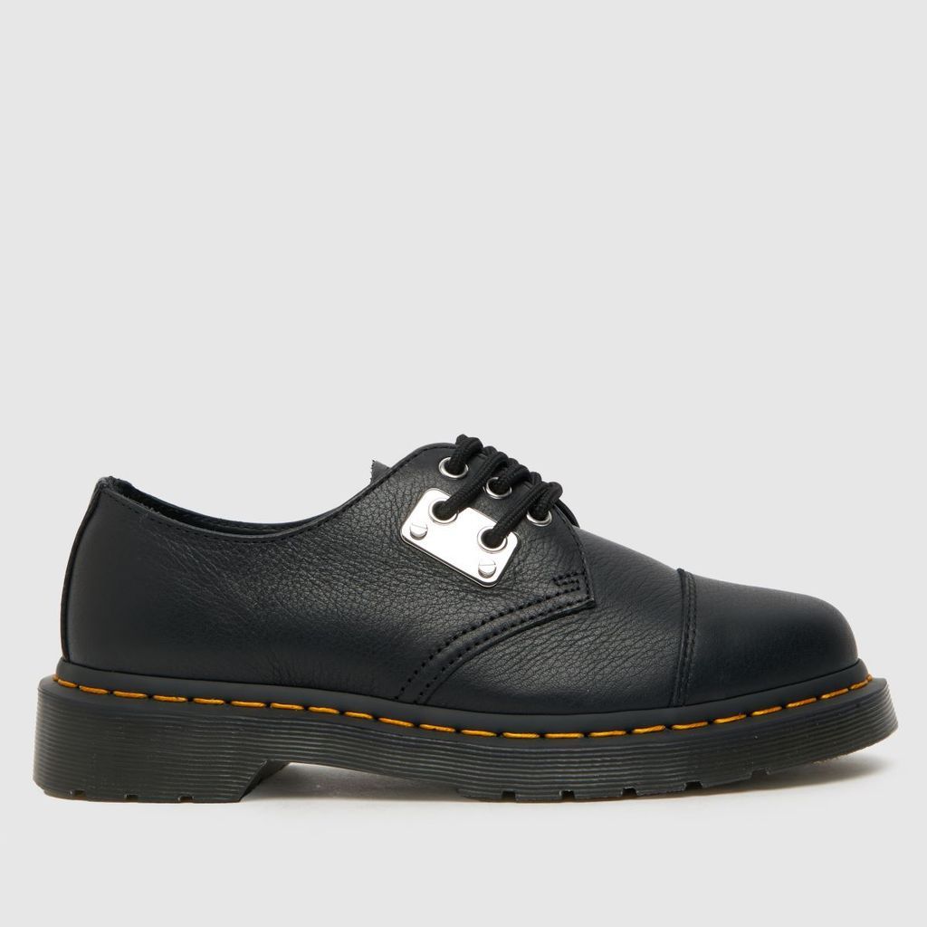 1461 hardware flat shoes in black