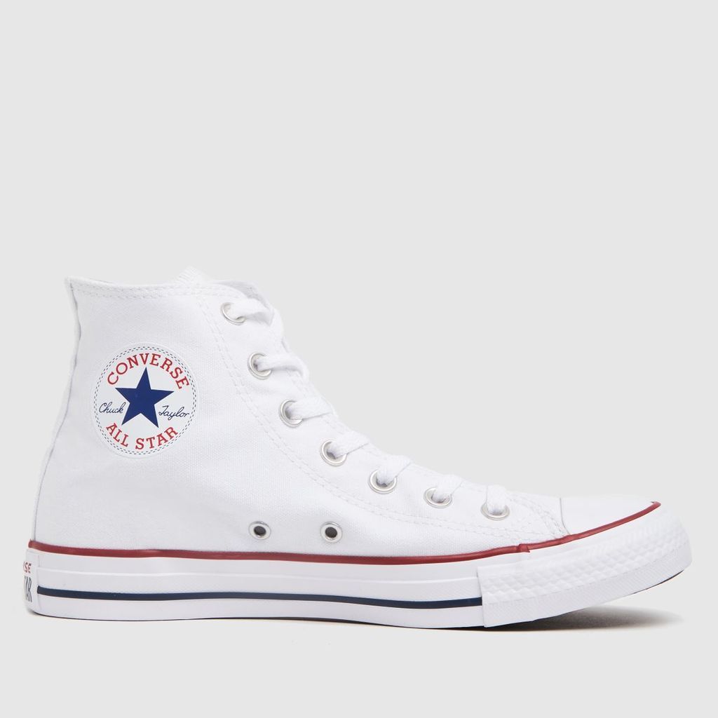 all star hi trainers in white