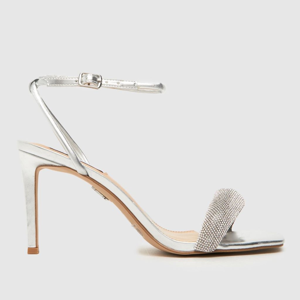 entice heeled sandals high heels in silver